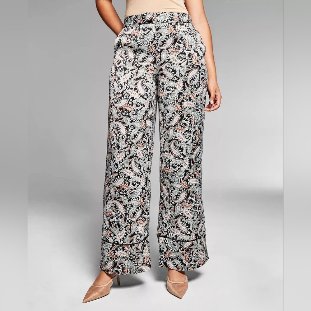 Jeannie Mai x INC International Concepts Macy’s Paisley Pants size 10 dress pant